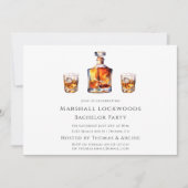 Grob als Junggeselle Einladung (Vorderseite)