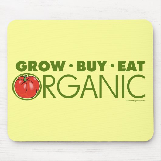 Grob, kaufen, essen Bio Mousepad (Vorne)