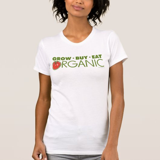 Grob, kaufen, essen Bio T-Shirt (Vorderseite)