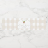 Grob mit Liebe Market Babydusche Wasserflaschenetikett (Einzelnes Label)