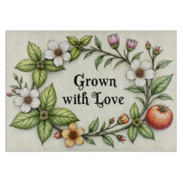 Grob mit Liebe Watercolor Glass Cutting Board Schneidebrett