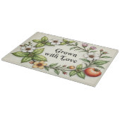 Grob mit Liebe Watercolor Glass Cutting Board Schneidebrett (Ecke)