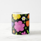 Grob positive Blume farbenfroh Kaffeetasse (Mittel)