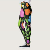 Grob positive Blume farbenfroh Leggings (Links)