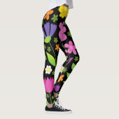 Grob positive Blume farbenfroh Leggings (Rechts)