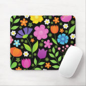 Grob positive Blume farbenfroh Mousepad (Mit Mouse)