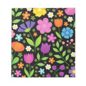 Grob positive Blume farbenfroh Notizblock (Vorderseite)