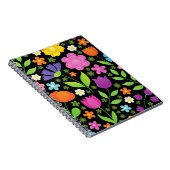 Grob positive Blume farbenfroh Notizblock (Rechte Seite)
