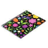 Grob positive Blume farbenfroh Notizblock (Linke Seite)
