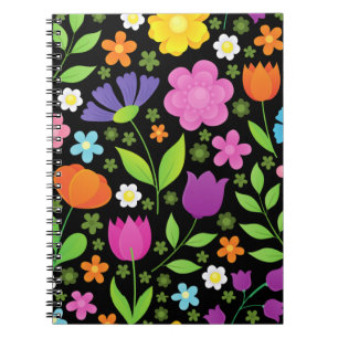 Grob positive Blume farbenfroh Notizblock