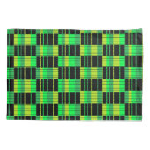 Grob-Schwarz-Kissen mit Kariertem Muster Kissenbezug (Rückseite)