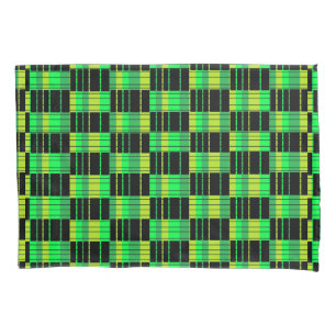 Grob-Schwarz-Kissen mit Kariertem Muster Kissenbezug