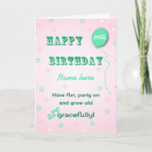 Grob werden schändlich individuelle Name und 95. Karte (Vorderseite)