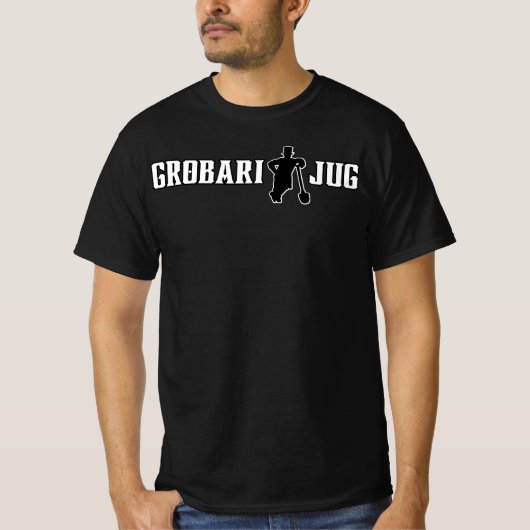 Grobari Jug Crno Beli T-Shirt (Vorderseite)