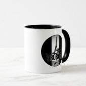 Grobari Paris Eiffelturm Schwarz-Weiß Tasse (VorderseiteRechts)