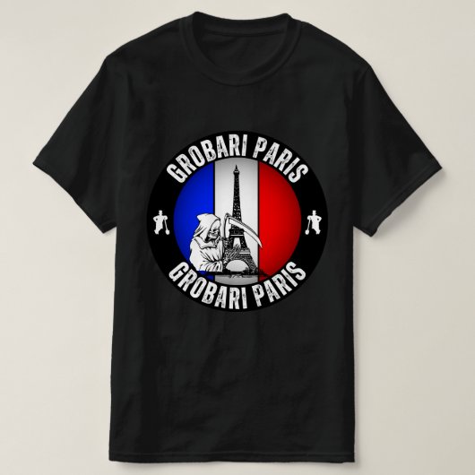 Grobari Paris Francuska T-Shirt (Design vorne)