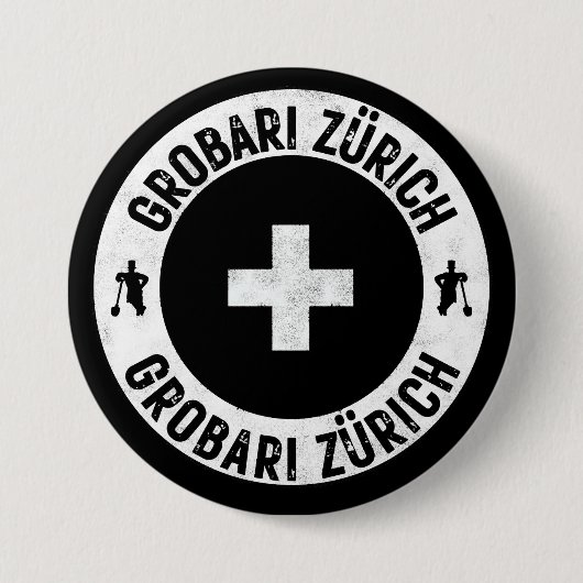Grobari Zürich Button (Vorderseite)