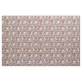 grobe Collie Hund graue Kuchen und Herzen Stoff (Fat Quarter (45,7 x 55,9 cm))
