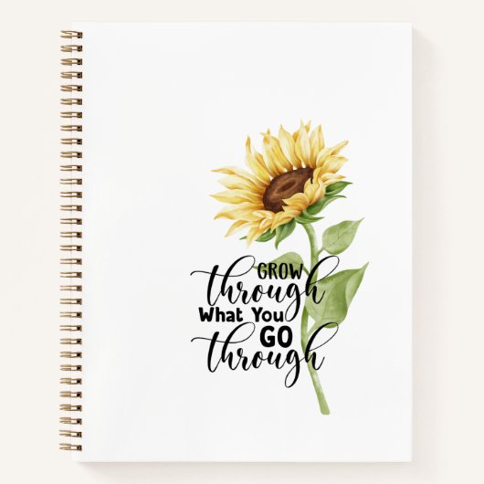 "Grobe durch, was du durchmachst"-Journal Notizblock (Vorderseite)