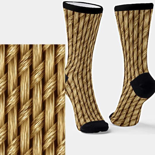 Grobe Fasern waschend Woven Look Socken