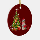 grobe Kollision mit Hat Scaft Weihnachten Keramik Ornament (Rechts)