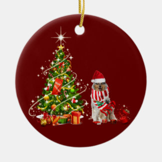 grobe Kollision mit Hat Scaft Weihnachten Keramik Ornament