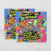 grobe lustige Geburtstagskarten (Vorne/Hinten)
