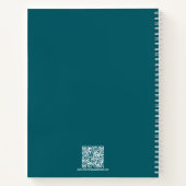 Grobe Puzzle Kühne und helle Aquamarine Lebensbegl Notizblock (Rückseite)