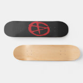 Grobe rote u. schwarze skateboard (Horizontal)