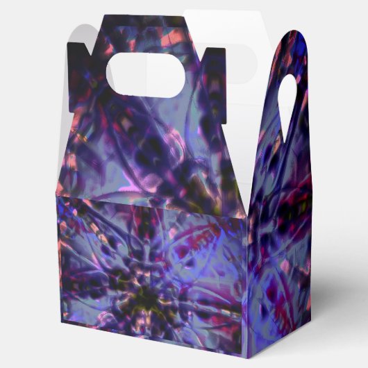 Grobe Textur dunkle Veilchen zu lila gebeizt Geschenkschachtel (Geöffnet)