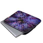 Grobe Textur dunkle Veilchen zu lila gebeizt Laptopschutzhülle (Vorne Knopf)