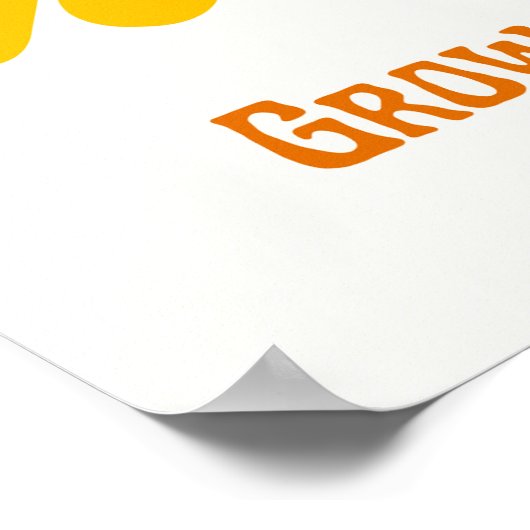 Grobe Wildglanz Poster (Ecke)