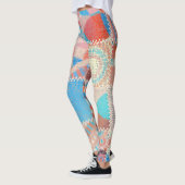 Grobes Canvas-Patchwork: Texturiertes Vintage-Must Leggings (Links)