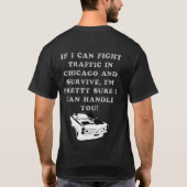 Grobes Muse"Verkehrs-" dunkles T-Shirt (Rückseite)