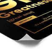 Grobheitsdefinition | Motivierend Poster (Ecke)