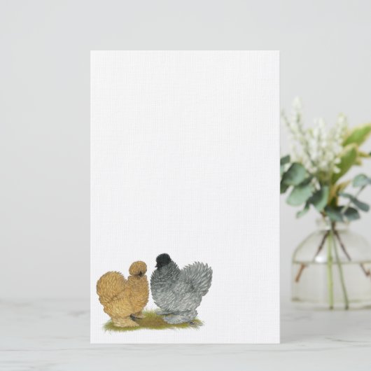 Grobhühner Briefpapier (Stehend Vorderseite)