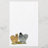 Grobhühner Briefpapier (Vorderseite)