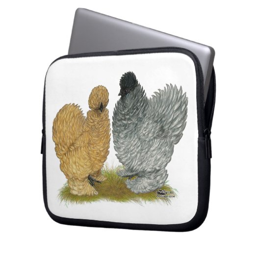 Grobhühner Laptopschutzhülle (Vorderseite Links)