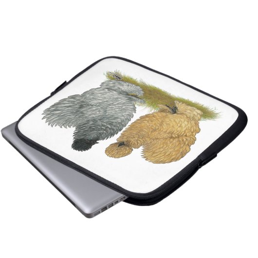 Grobhühner Laptopschutzhülle (Vorne Knopf)