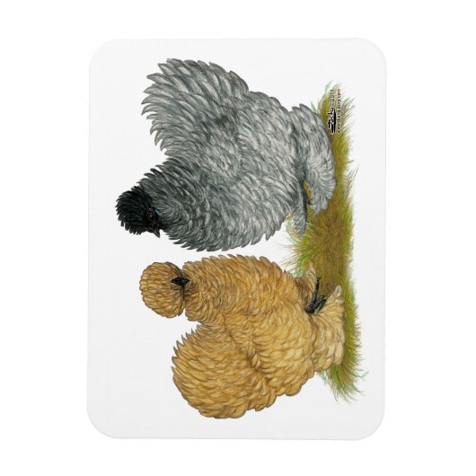 Grobhühner Magnet (Vertikal)