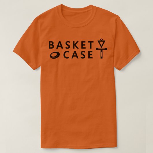 Grobkasten Case Disk Golf Minimalistisch Disk Golf T-Shirt (Design vorne)