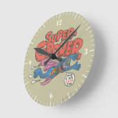 Grobkinder Vintag 1 Runde Wanduhr (Winkel)