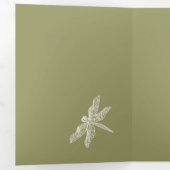 Grobmalerei Aquarell auf Seide Dreifach Gefaltete Karte (Innen Erste Seite)