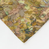 Grobmalerei Aquarell auf Seide Fleecedecke (Ecke)