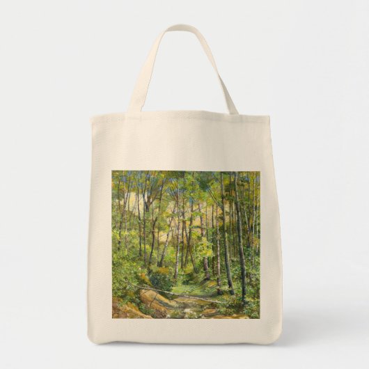 Grobmalerei Aquarell auf Seide Tragetasche (Vorne)