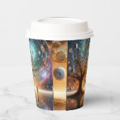 Grobpapier-Becher für Zeitmesser Pappbecher (Links)