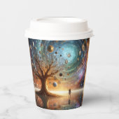 Grobpapier-Becher für Zeitmesser Pappbecher (Vorderseite)