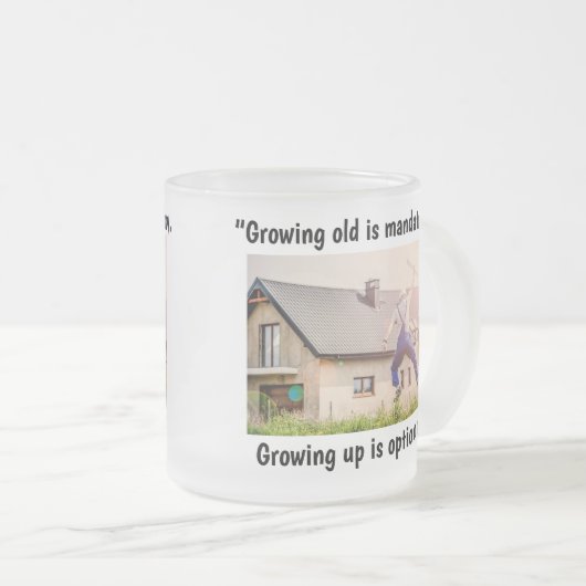 "Grobup ist optional" Tasse/Cup Mattglastasse (VorderseiteRechts)