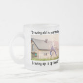 "Grobup ist optional" Tasse/Cup Mattglastasse (Links)