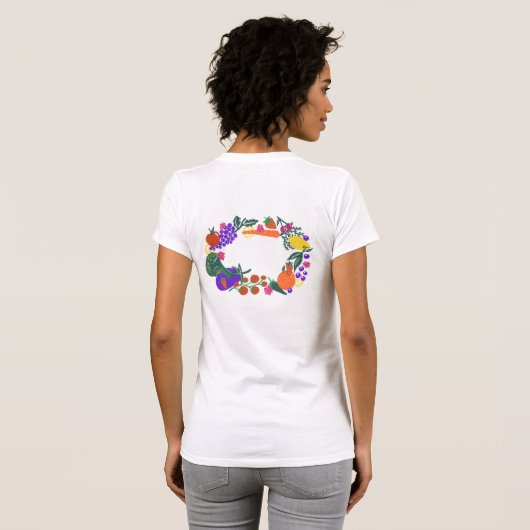 Groceries Wreath T-Shirt (Schwarz voll)